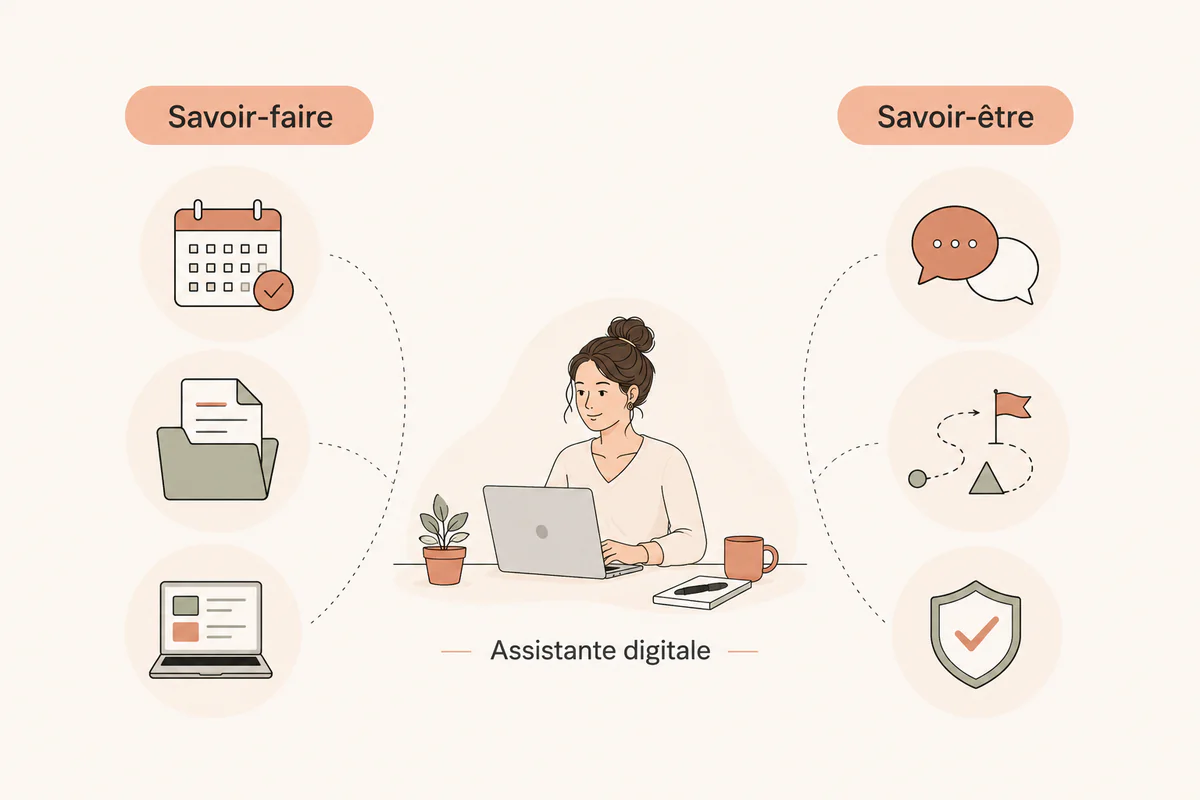 Savoir-faire et savoir-être d’une assistante digitale